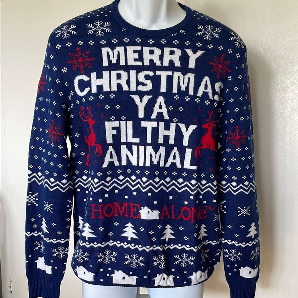 HOME ALONE Twentieth Century Fox Film,  Christmas Sweater size MEDIUM